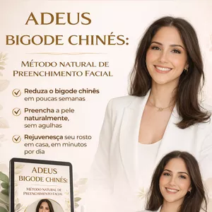 Imagem de capa para o Ebook Adeus Bigode Chinês: Método Natural de Preenchimento Facial