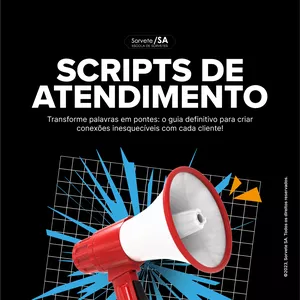 Imagem de capa para o Ebook Scripts de Atendimento: Transforme palavras em pontes: o guia definitivo para criar conexões inesquecíveis com cada cliente!