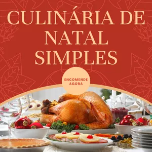 Imagem de capa para o Ebook Culinária de Natal Simples