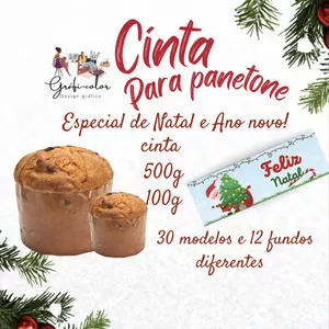 Imagem de capa para o Curso online Cinta para panetone 2023 / 2024 Natal e ano novo artes em alta quantidade 