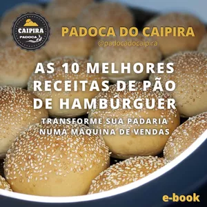 Imagem de capa para o Ebook AS 10 MELHORES RECEITAS DE PÃO DE HAMBÚRGUER