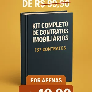 Imagem de capa para o Ebook Kit Completo de Contratos Imobiliários