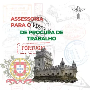 Imagem de capa para o Evento online Assessoria para Visto de Procura de Trabalho Português