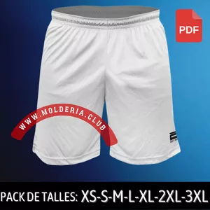 Imagen de portada para Curso online Molde Patrón de Costura Short de Futbol para Hombre