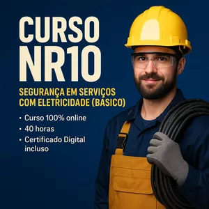 Imagem de Curso NR10 – Segurança em Serviços com Eletricidade (Básico) criado por Colégio e Curso EducAção na hotmart