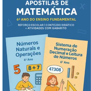 Imagem de capa para o Ebook Apostilas de Matematica - fundamental 