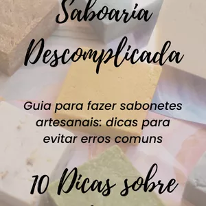Imagem de capa para o Ebook Saboaria Descomplicada: Dicas e Truques para Iniciantes