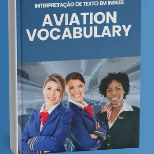 Imagem de capa para o Ebook E-Book: Interpretação de Textos - Aviation Vocabulary — Níveis A1 ao C2
