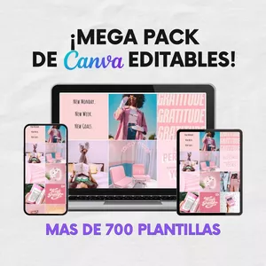 Imagen de portada para Ebook MEGA PACK DE CANVA EDITABLES
