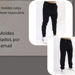 Imagem de capa para o Ebook Kit moldes calça moletom masculino