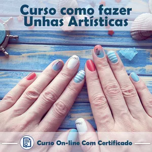Curso online em videoaula de Unhas Artísticas