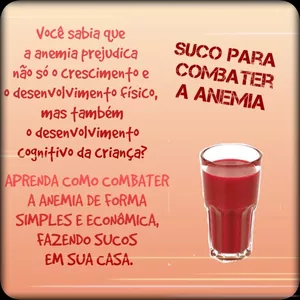 Imagem de capa para o Ebook Sucos para COMBATER A ANEMIA