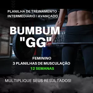 Imagem de capa para o Ebook BumBum GG - Hipertrofia Total 