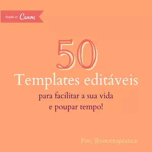 Imagem de capa para o Curso online Templates Editáveis para o Canva