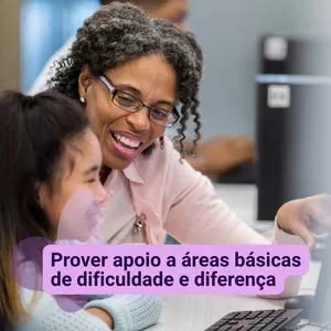 Imagem de capa para o Curso online Prover apoio a áreas básicas de dificuldade e diferença