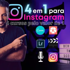 Imagem de capa para o Curso online 4 em 1 para instagram.