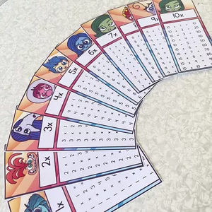 Imagem de capa para o Ebook 😍TABUADA PDF -Cards de Multiplicação 1 ao 10  