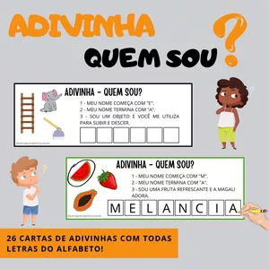 Imagem de capa para o Ebook ADIVINHA - QUEM SOU?