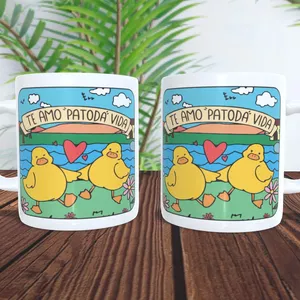 Imagem de capa para o Curso online Arquivo digital - Caneca - Te amo ''patoda'' vida