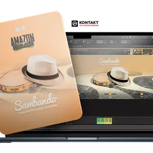 Imagem de capa para o Curso online BR - SAMBANDO - Percussion loops - Kontakt