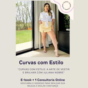 Imagem de capa para o Ebook Curvas com Estilo: Guia Completo de Moda Plus Size