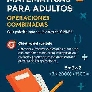 Imagen de portada para Ebook "Matemáticas Sin Miedo: Domina las Operaciones Combinadas"