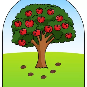 Imagem de capa para o Ebook Luva de história - ciclo de vida da árvore