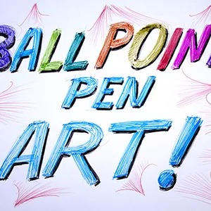 Imagem principal do produto Ball point pen art, desenhando com canetas esferográficas