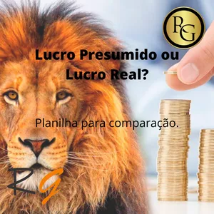 Imagem de capa para o Ebook Planilha comparativa entre Lucro Presumido e Lucro Real.
