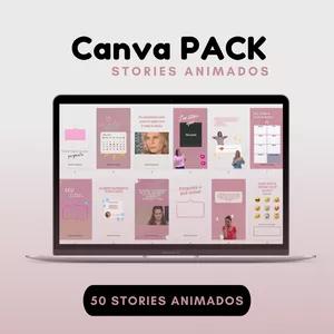 Imagem principal do produto Canva Pack Stories Animados
