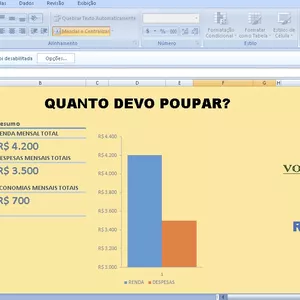 Imagem de capa para o Curso online PLANILHA CONTROLE FINANCEIRO PESSOAL
