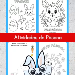 Imagem de capa para o Ebook Atividades Páscoa Criativa - 123 AP