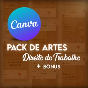Imagem de capa para o Curso online Pack Artes Trabalhista Canva