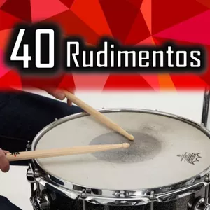 Imagem de capa para o Curso online 05 - Rudimentos - Tocando Bateria do Zero