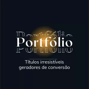 Imagem de capa para o Ebook Portfólio: Títulos Irresistíveis Geradores de Conversão 