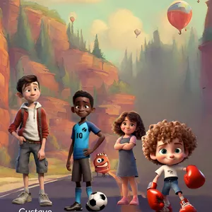 Imagem de capa para o Ebook As aventuras de Elloá e seus amigos