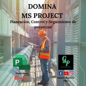 Imagen de portada para Curso online DOMINA MS PROJECT: PLANEACIÓN, CONTROL Y SEGUIMIENTO DE PROYECTOS