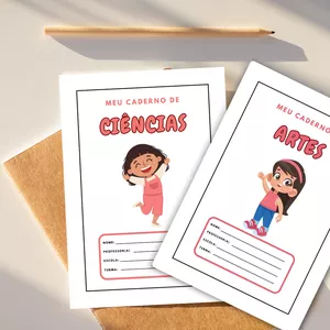 Imagem de capa para o Ebook Capas de Caderno - Bonequinhas e Bonequinhos