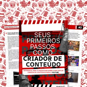 Imagem de capa para o Ebook Seus Primeiros Passos como Criador de Conteúdo • E-Book