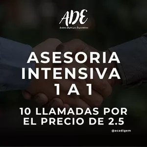 Imagen de portada para Curso online Asesoria Intensiva