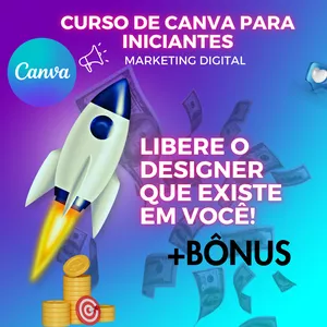 Imagem do curso  Canva para Iniciantes 