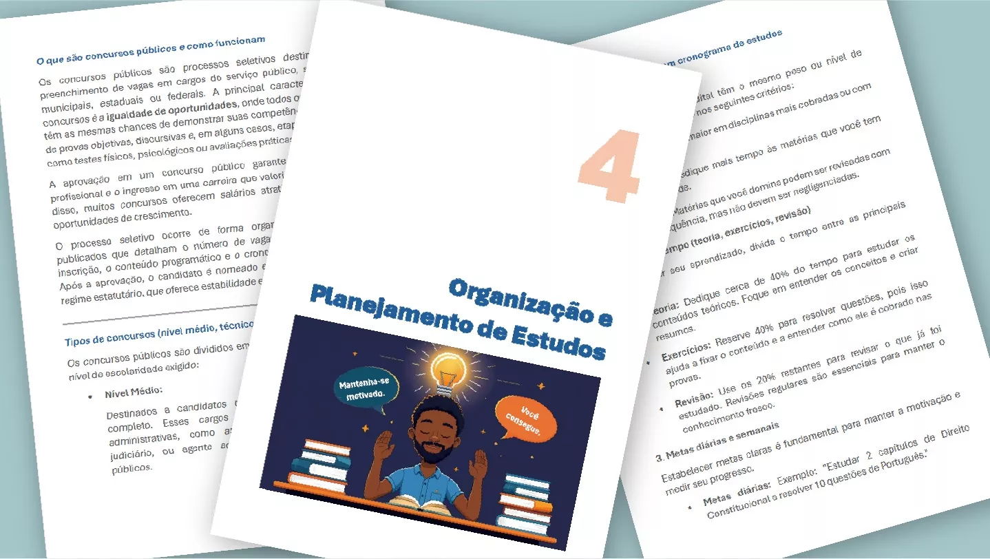 Primeiros Passos para Concursos - Guia Prático de Organização e Estudos — imagem 2