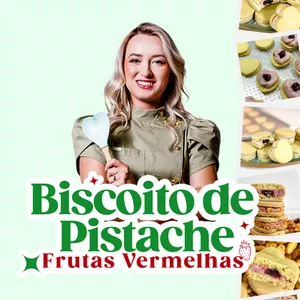 Imagem de capa para o Curso online Biscoito de Pistache com Frutas Vermelhas