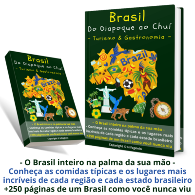 Imagem do curso Conheça o Brasil "do Oiapoque ao Chuí" + 3 Bônus | Turismo &amp; Gastronomia (e-books)