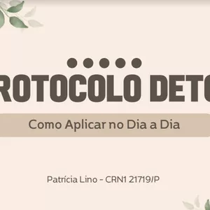 Imagem de capa para o Ebook Protocolo Detox: Como Aplicar no Dia a Dia 