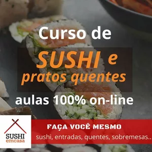 Imagem principal do produto CURSO DE SUSHI, PRATOS QUENTES, ENTRADAS E SOBREMESAS