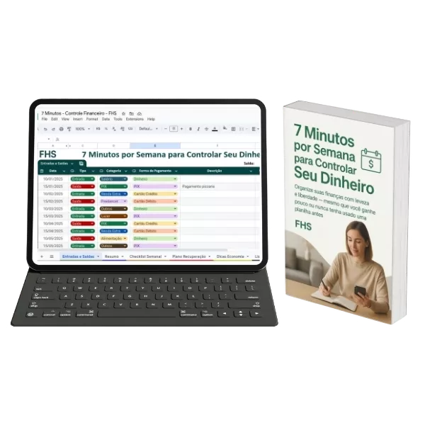 Capa e-book 7 Minutos por Semana para Controlar Seu Dinheiro
