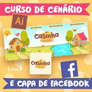 Imagem de capa para o Curso online Curso de cenário e Personalização de Facebook
