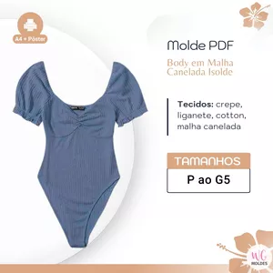 Imagem de capa para o Ebook MOLDE BODY EM MALHA CANELADA ISOLDE