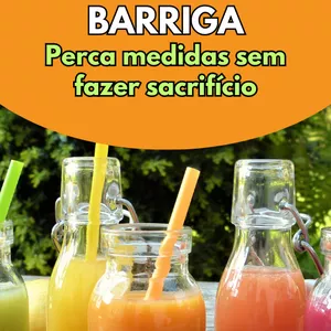 Imagem de capa para o Ebook Sucos Detox para desinchar a barriga